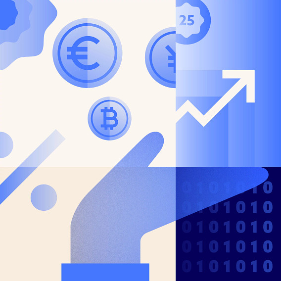 Abstract private markets illustration